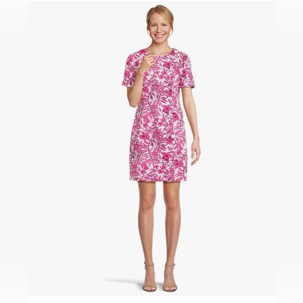Lilly Pulitzer Mila Short Sleeve Pink Floral Dress